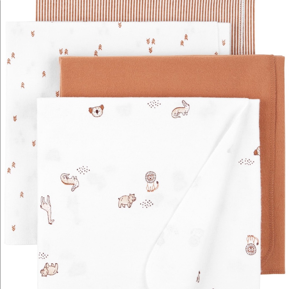 Baby 4-Pack Receiving Blankets